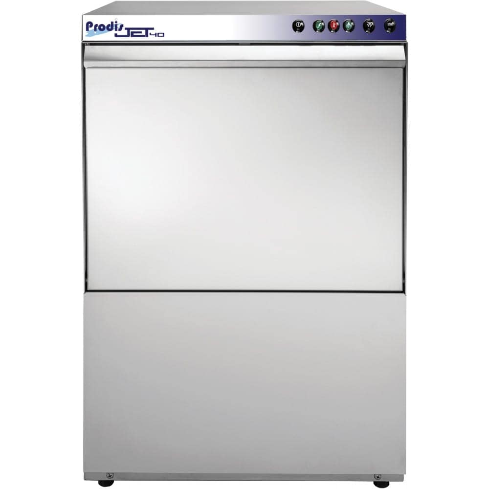 Commercial dishwasher, stainless steel exterior